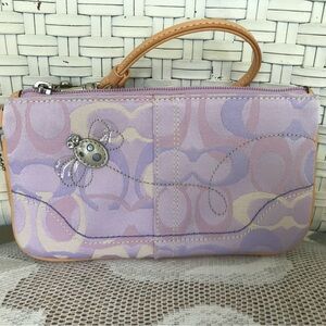 Coach Signature Lady Bug Optic Wristlet